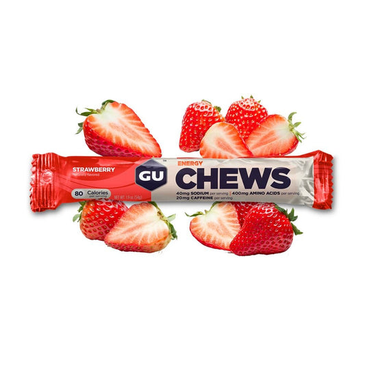 GU Energy Chews - Strawberry - Refuel.ae