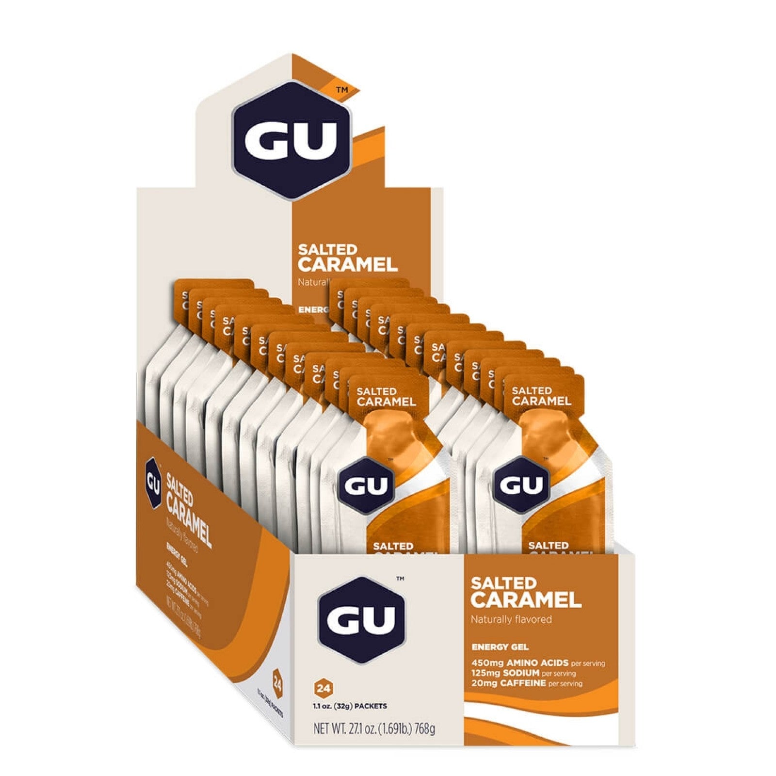 GU ENERGY GEL SALTED CARAMEL 32G X 24 - Refuel.ae