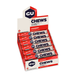 GU Energy Chews Box - Strawberry 12x 54g - Refuel.ae