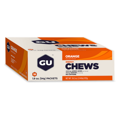 GU Energy Chews Box - Orange 12x 54g - Refuel.ae