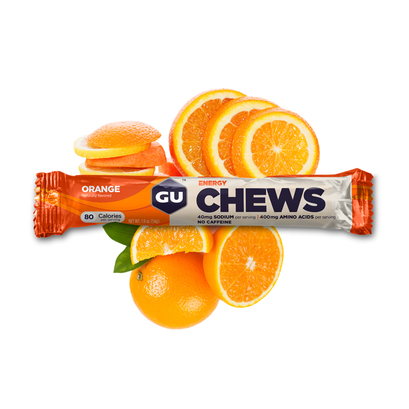 GU Energy Chews Box - Orange 12x 54g - Refuel.ae
