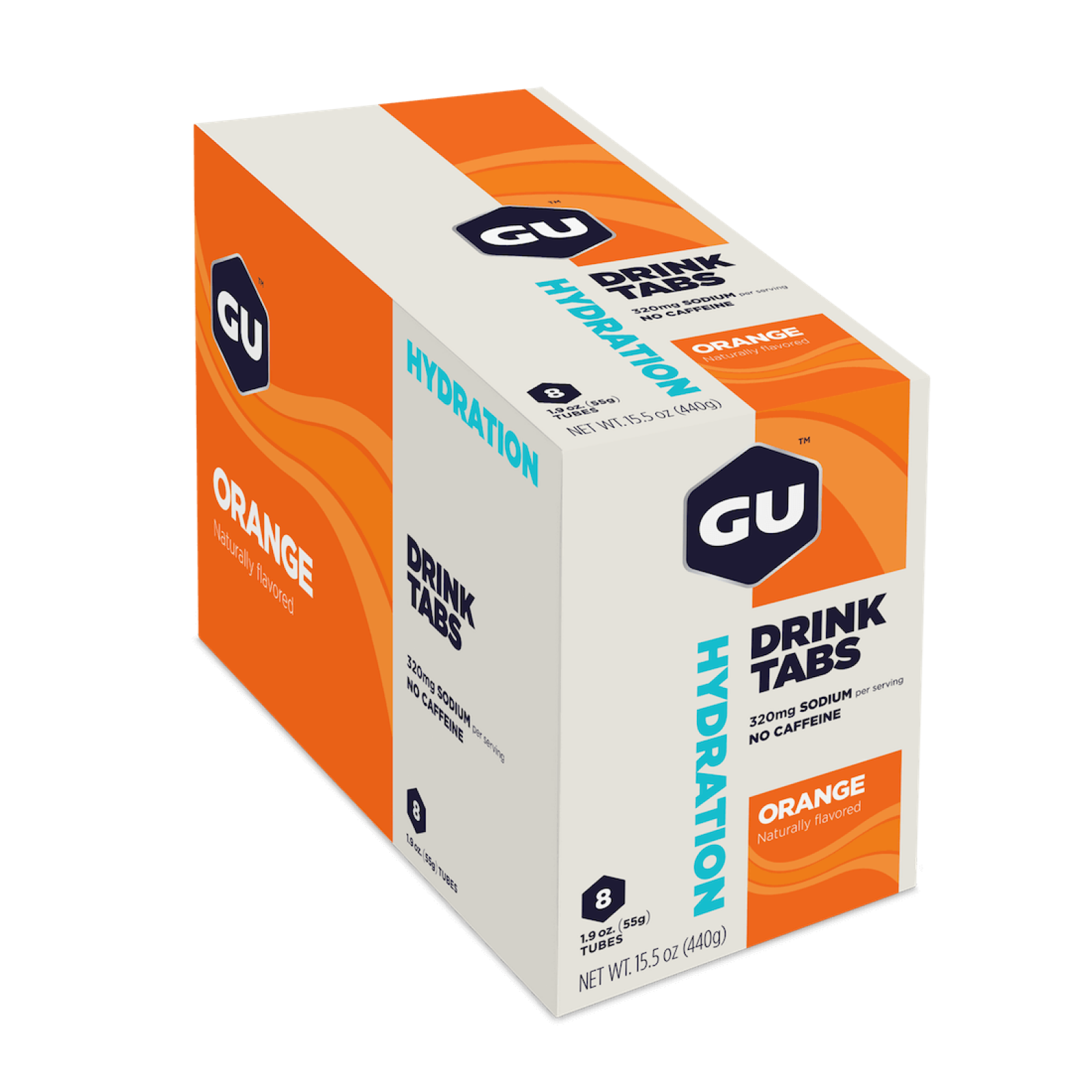 GU Hydration Drink Tabs Box - Orange 8 x 55gr - Refuel.ae