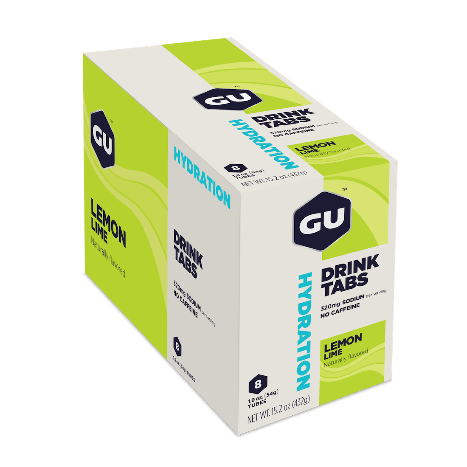 GU Hydration Drink Tabs Box - Lemon Lime 8 x 55g - Refuel.ae
