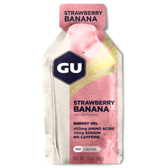 GU Energy Gel Box - Strawberry Banana 24 x 32g - Refuel.ae