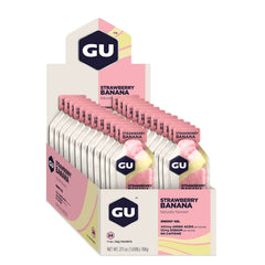 GU Energy Gel Box - Strawberry Banana 24 x 32g - Refuel.ae