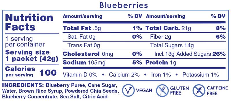 Huma Chia Energy Gel Blueberries 43g - Refuel.ae