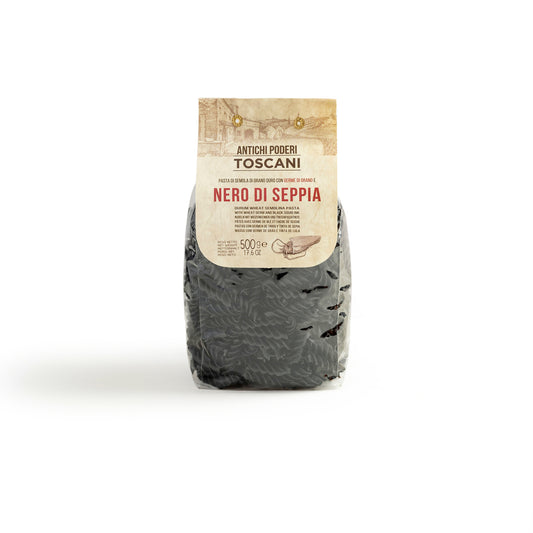 Antichi Poderi Toscani - Pasta - Black Squid Ink Fusilli - 500 gr - Refuel.ae