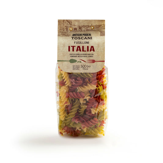 Antichi Poderi Toscani - Pasta - Fusilloni Tricolore - 500 gr - Refuel.ae