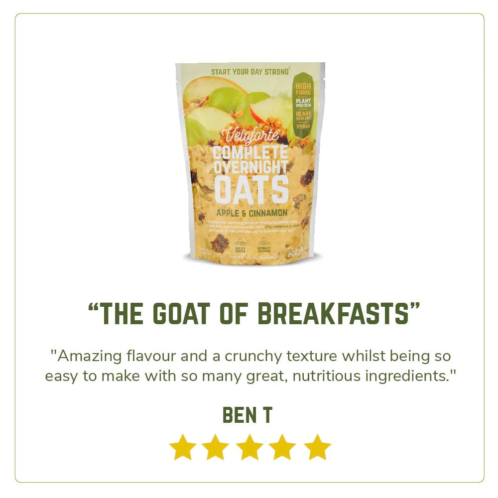 Veloforte Apple & Cinnamon Complete Overnight Oats 602g - Refuel.ae