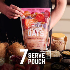 Veloforte Strawberry & Coconut Complete Overnight Oats 602g - Refuel.ae