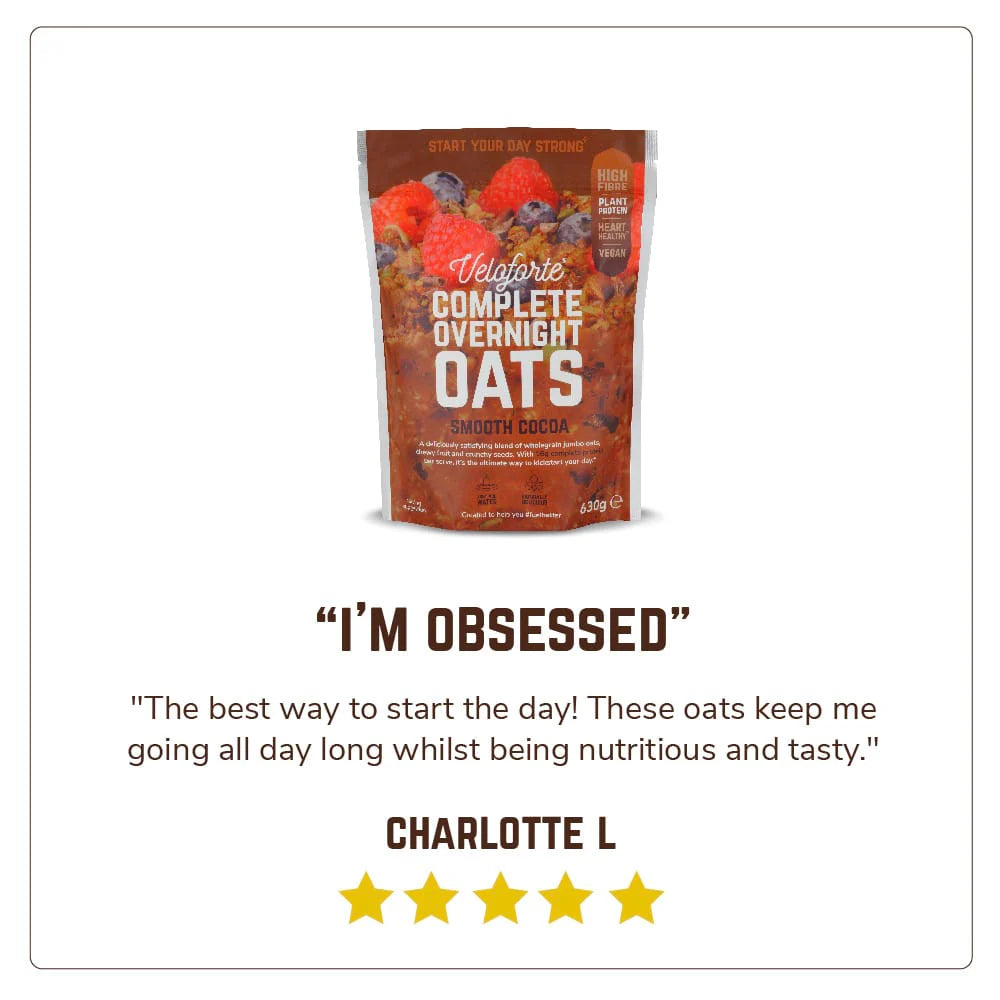 Veloforte Smooth Cocoa Complete Overnight Oats 630g - Refuel.ae