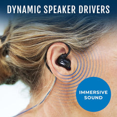 H2O Surge SX10 Sport headphones - Normal cord - Black