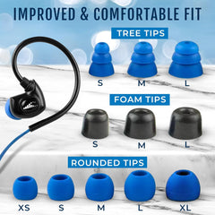 H2O Surge SX10 Sport headphones - Normal cord - Black