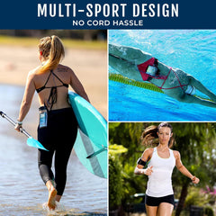 H2O Surge SX10 Sport headphones - Normal cord - Black