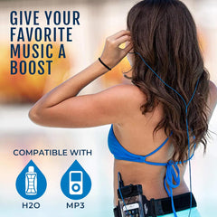 H2O Surge SX10 Sport headphones - Normal cord - Black