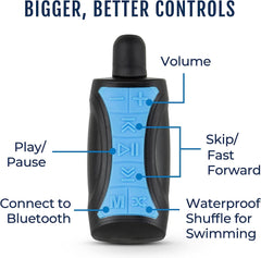 H2O STREAM 3 Waterproof MP3 player with Bluetooth - Black