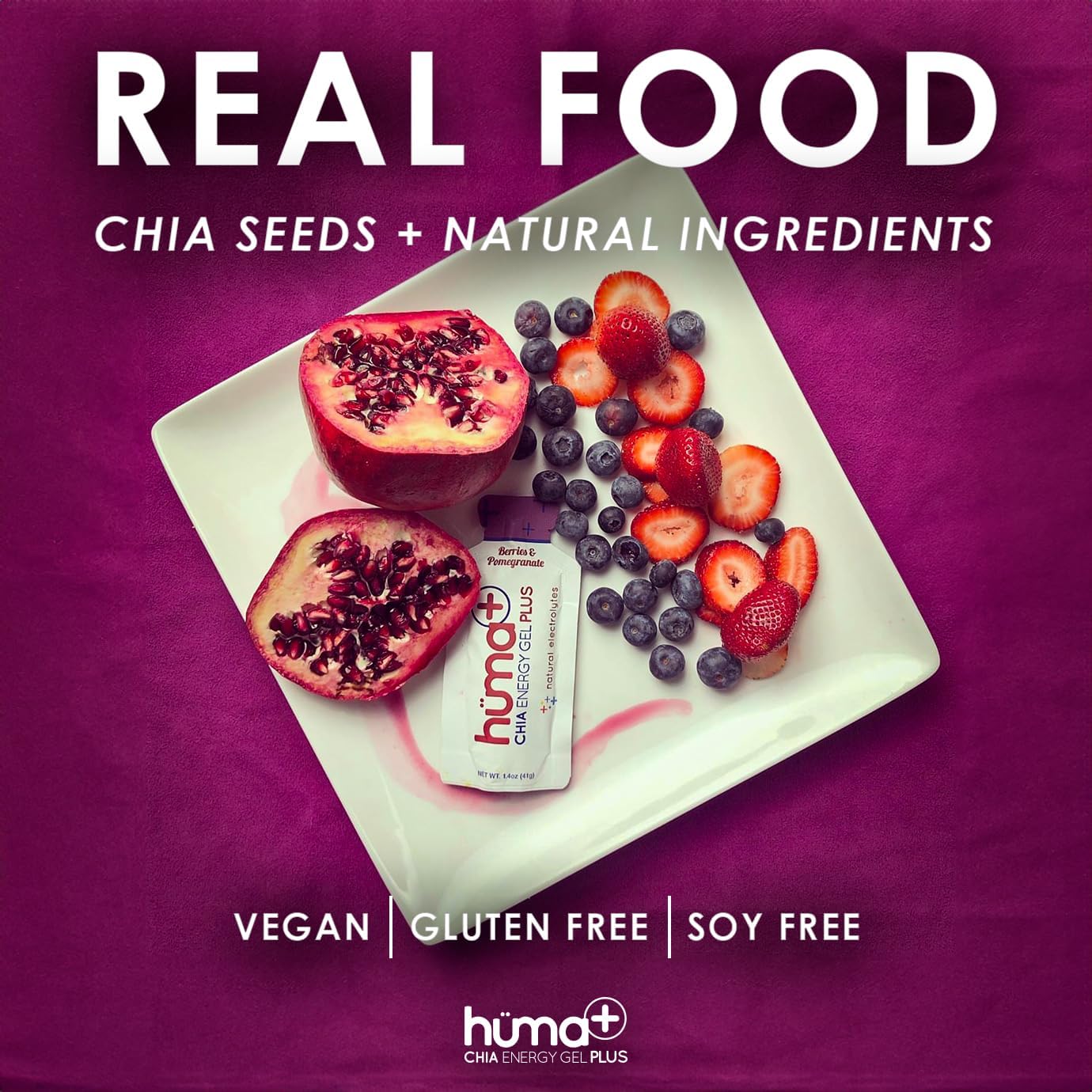 Huma Chia Energy Gel Plus - Lemons and Limes - 42g - Refuel.ae