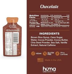 Huma Chia Energy Gel - Chocolate - 36g - Refuel.ae