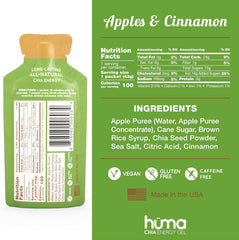 Huma Chia Energy Gel - Apple and Cinnamon - 43g - Refuel.ae