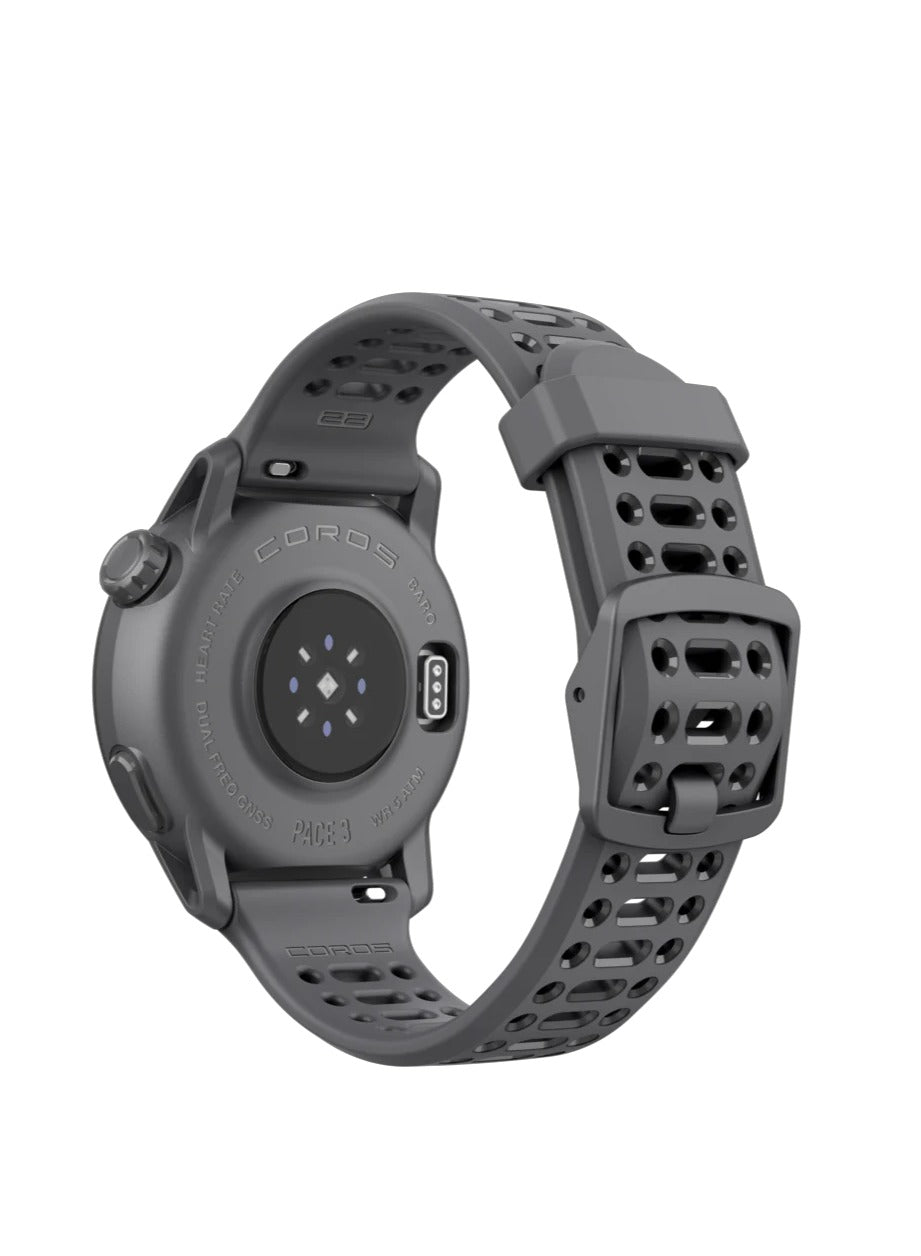 COROS PACE 3 GPS Sport Watch Black w/ Silicone Band - Refuel.ae