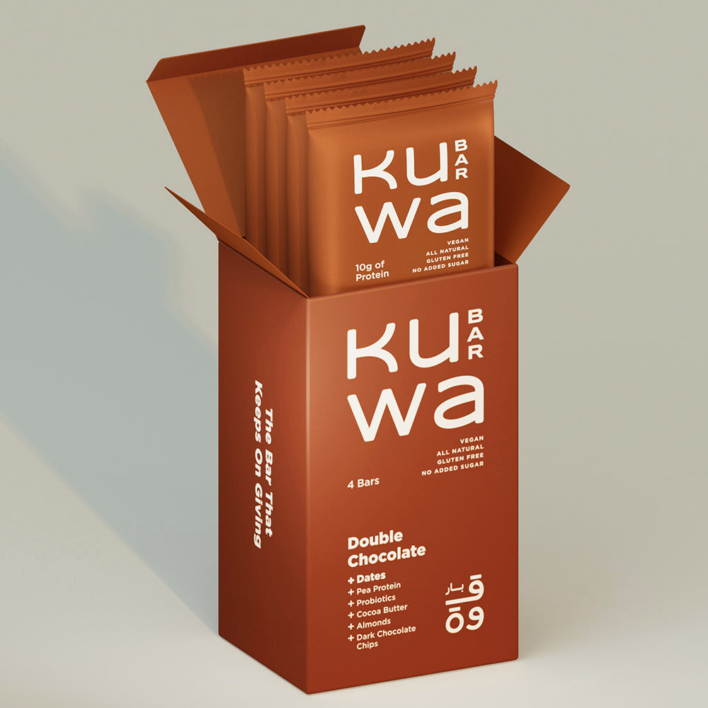 Kuwa Bar Double Chocolate Protein Bar 4 x 46g - Refuel.ae