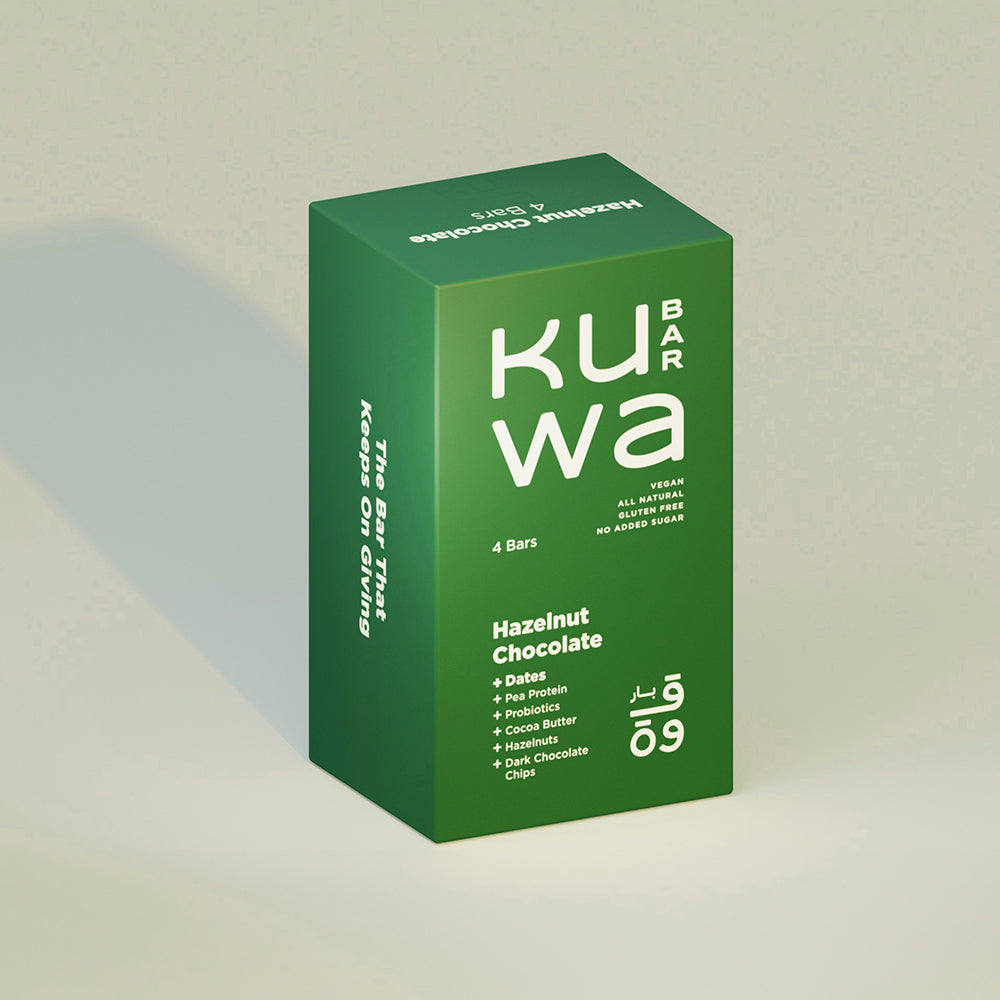 Kuwa Bar Hazelnut Chocolate Protein Bar 4 x 46g - Refuel.ae