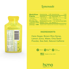 Huma Chia Energy Gel - Lemonade - 40g - Refuel.ae