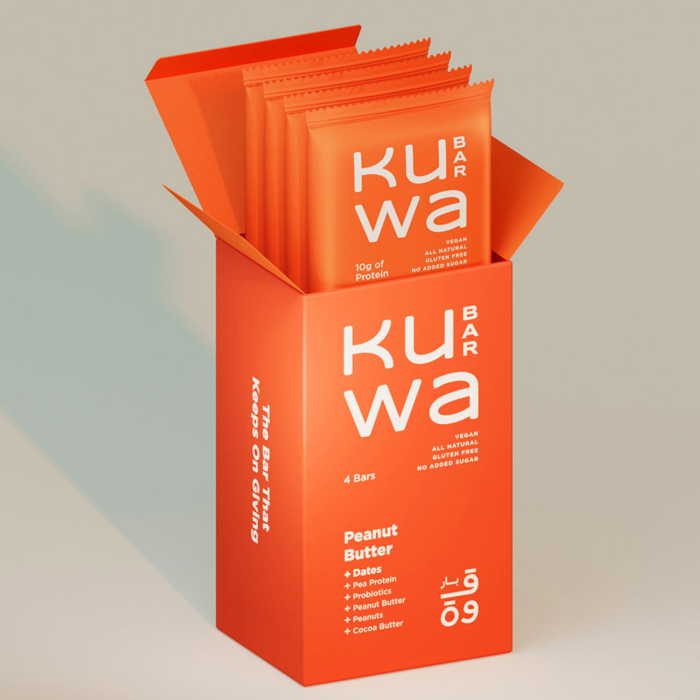 Kuwa Bar Peanut Butter Protein Bar 4 x 46g - Refuel.ae