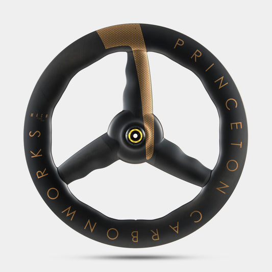 Princeton Carbonworks MACH 7580 TSV2 / BLUR - Disc Brake - Tactic TR01 - SHIMANO - Gold Decal (Front & Back Wheel) - Refuel.ae