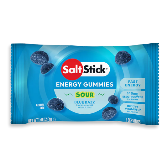 SaltStick Energy Gummies - Sour Blue Razz - 40g - Refuel.ae