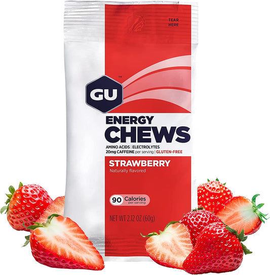 GU Energy Chews - Strawberry - Refuel.ae