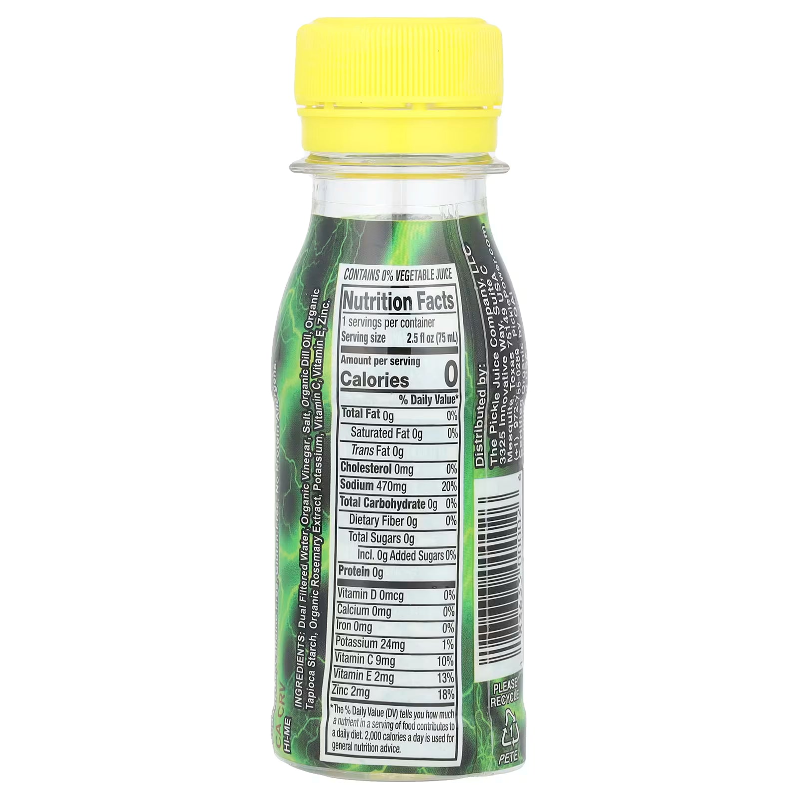 Pickle Juice Hydration Drink - Extra Strength Shot - 2.5oz - Refuel.ae