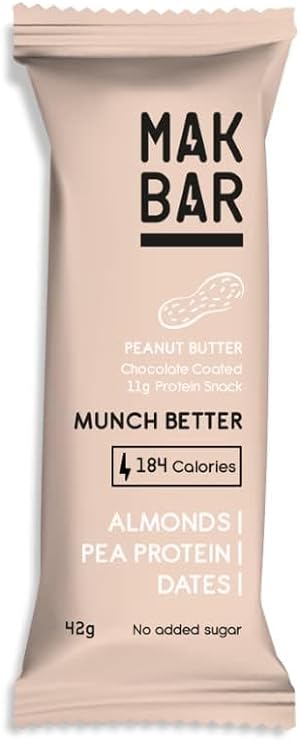 MAK BAR Peanut Butter Protein Bar 10 X 42g - Refuel.ae