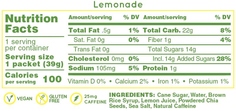 Huma Chia Energy Gel Lemonade 39g - Refuel.ae