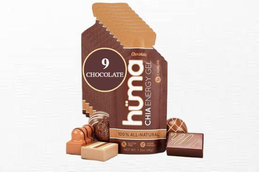 Huma Chia Energy Gel Chocolate Pack of 9 - Refuel.ae