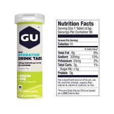 GU Hydration Drink Tabs - Lemon Lime
