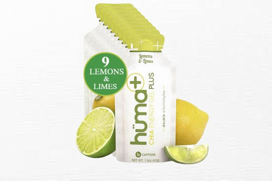 Huma Chia energy Gel Plus Lemons and Limes Pack of 9 - Refuel.ae