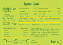Huma Chia energy Gel Plus Lemons and Limes Pack of 9 - Refuel.ae
