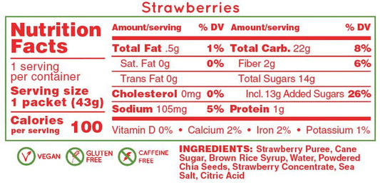 Huma Chia Energy Gel Strawberries 43g - Refuel.ae
