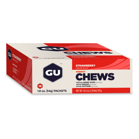 GU Energy Chews Box - Strawberry 12x 54g