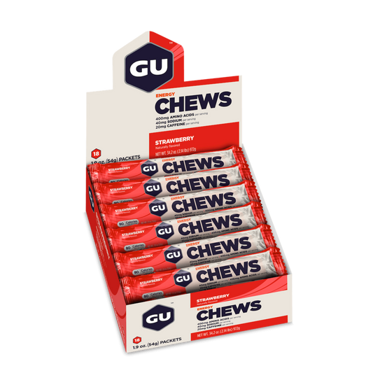 GU Energy Chews Box - Strawberry 12x 54g