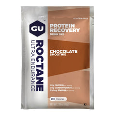 GU Energy Roctane Protein Recovery Drink Mix Sachet Box - Chocolate Smoothie 10 x 62g
