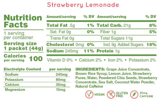 Huma Chia Energy Gel Plus Strawberry Lemonade 44g - Refuel.ae