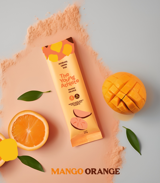 The Young Athlete - Electrolyte Hydration Supplement - Mango Orange - 3.8g (15 Sticks)