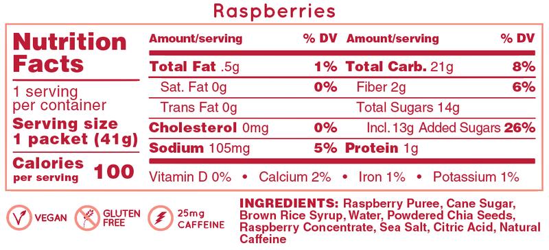 Huma Chia Energy Gel Raspberries 42g - Refuel.ae