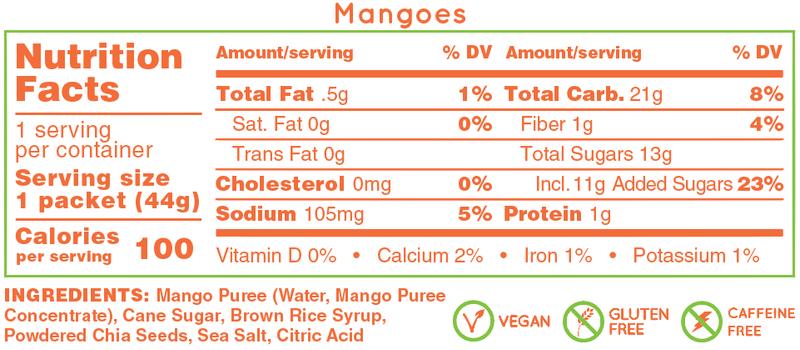 Huma Chia Energy Gel Mangoes 43g - Refuel.ae