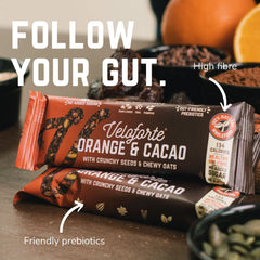 Veloforte Orange & Cacao Wellness bar 35g (Pack of 9)