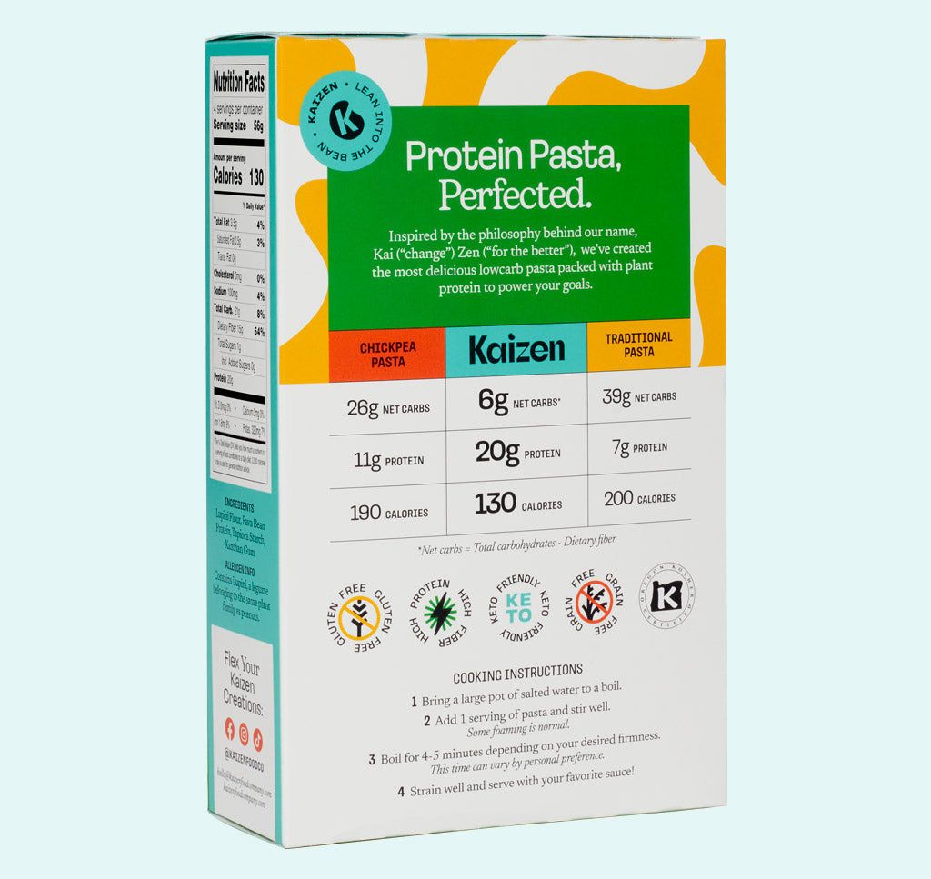 Kaizen Low carb High Protein Pasta Fusilli 226 Gr - Refuel.ae