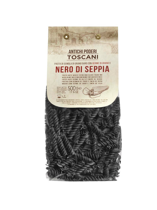 Antichi Poderi Toscani - Pasta - Black Squid Ink Fusilli - 500 gr