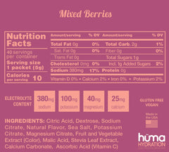 Huma Hydration Stick Mixed Berry 5g (15 Packets)